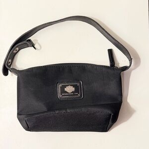 Harley-Davidson Vintage Black Zip Shoulder‎ Bag Fairchild Sports